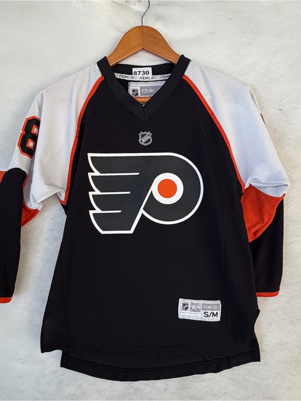 Reebok Youth S/M Briere #48 Philadelphia Flyers Jersey Black 8730